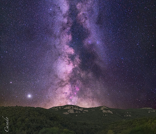 Photographing milky way